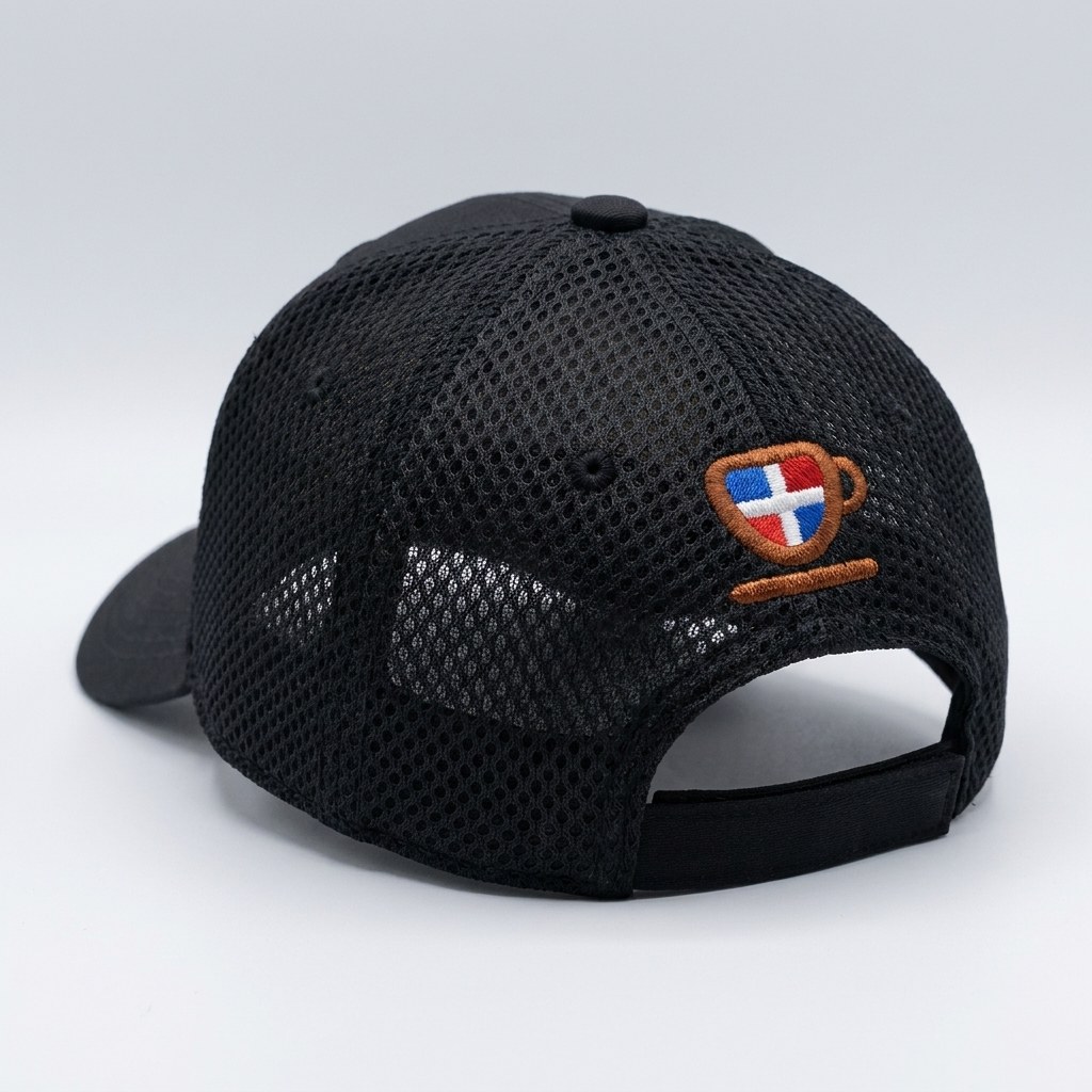 Gorra con bordado en dos líneas