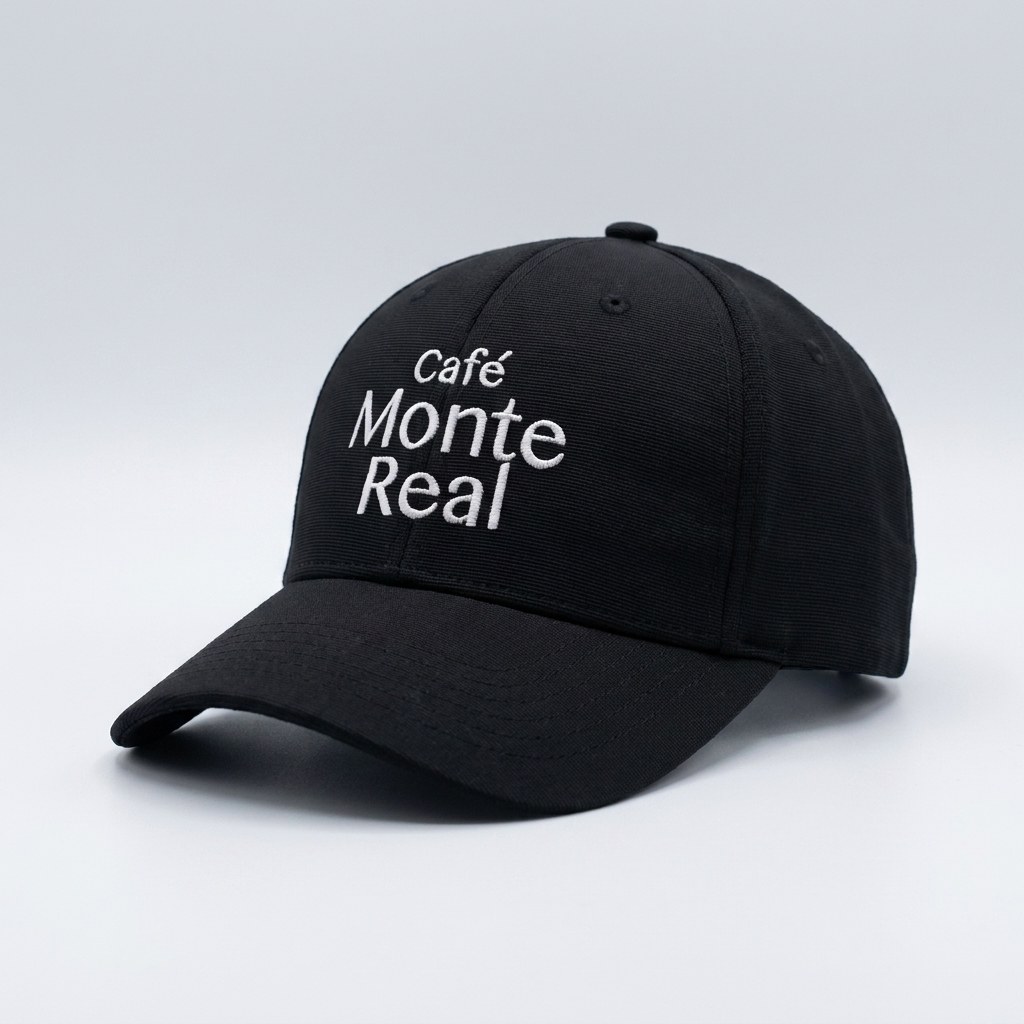 Gorra con escudo bordado