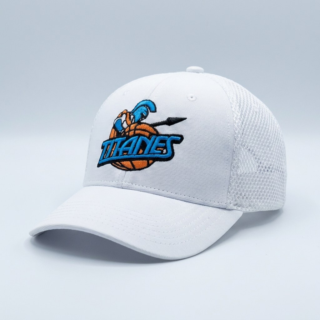 Gorra con mascota bordada