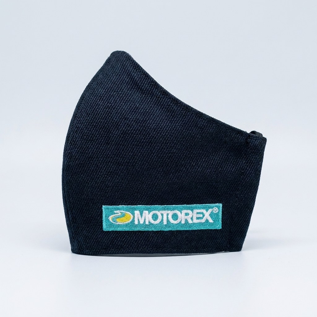 Mascarilla con logo en parche