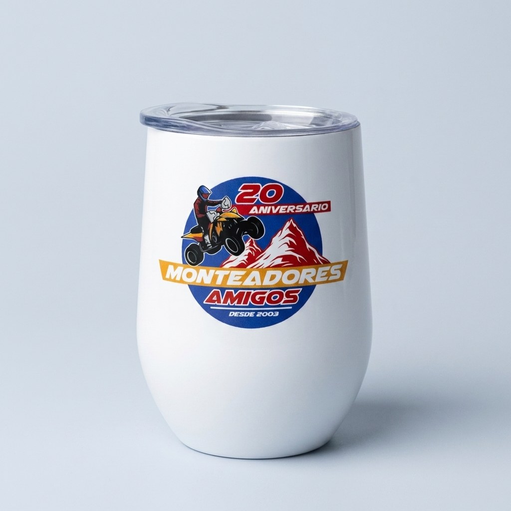 Vaso térmico con logo a color
